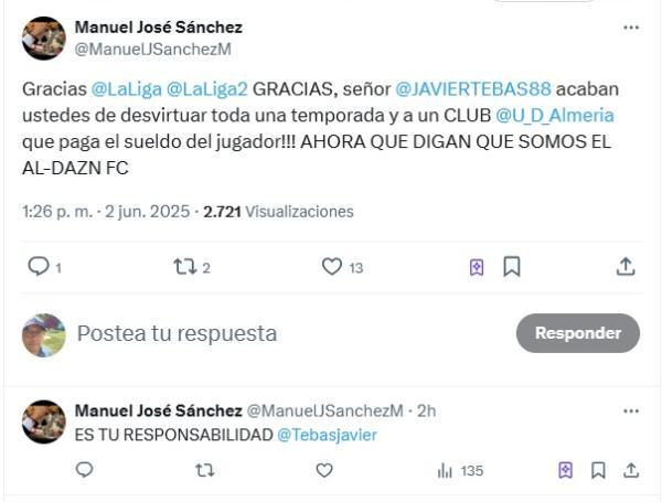 Quejas de los hinchas del Almería por el llamado de Luis Suárez