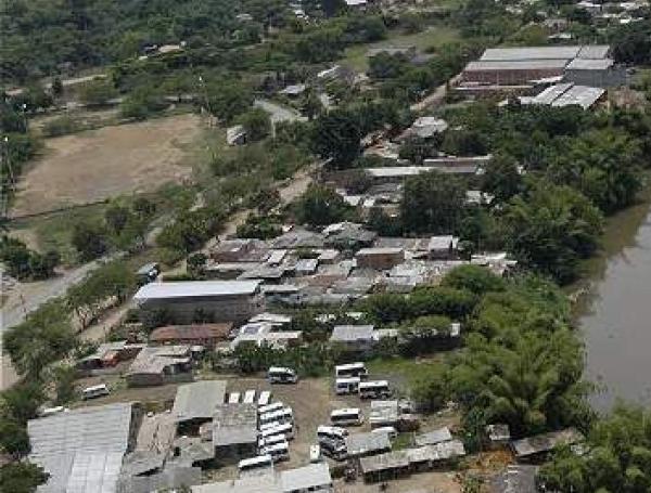 Jarillón del río Cauca, en Cali.
