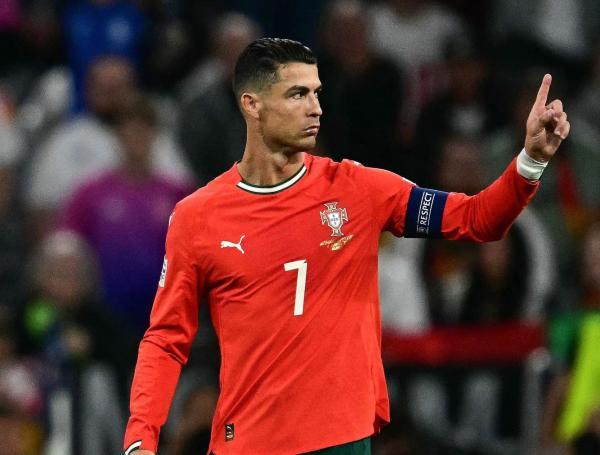 Cristiano Ronaldo, en el juego Alemania vs. Portugal