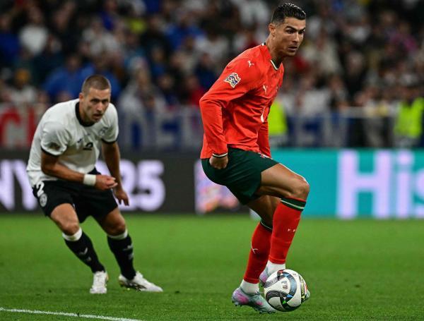 Cristiano Ronaldo, en el juego Alemania vs. Portugal