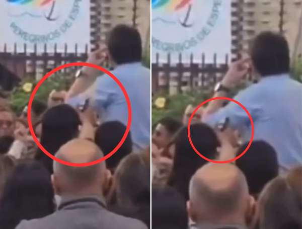 Momento del atentado a Miguel Uribe