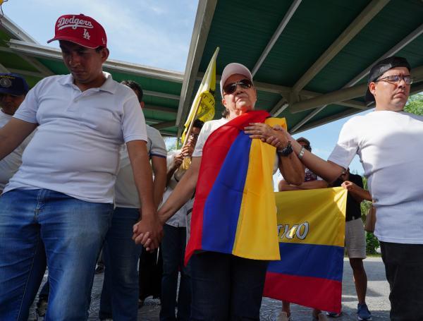 PLANTÓN POR MIGUEL URIBE EN BARRANQUILLA