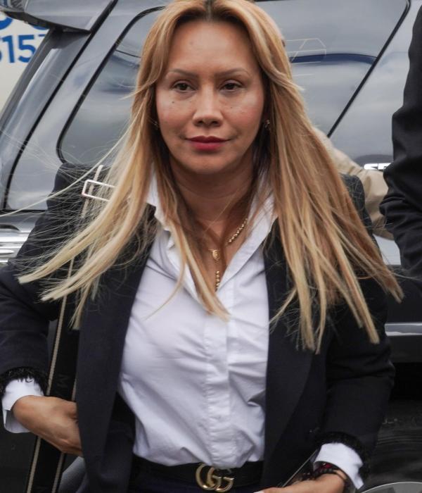 Llegada a la audiencia de imputación contra Sandra Ortiz a su arribo en los juzgados de Paloquemao Bogotá 29 de noviembre del 2024 Foto MAURICIO MORENO CEET EL TIEMPO