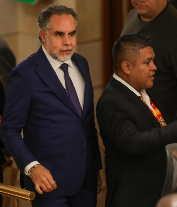 Armando Benedetti, ministro del Interior, este martes en la Cámara en debate de reforma de la salud.