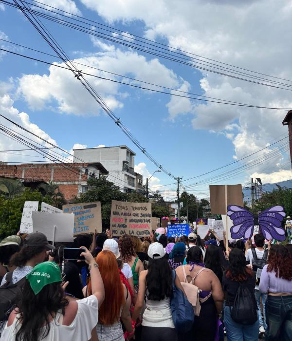 Marchas del 8m en Medellín.