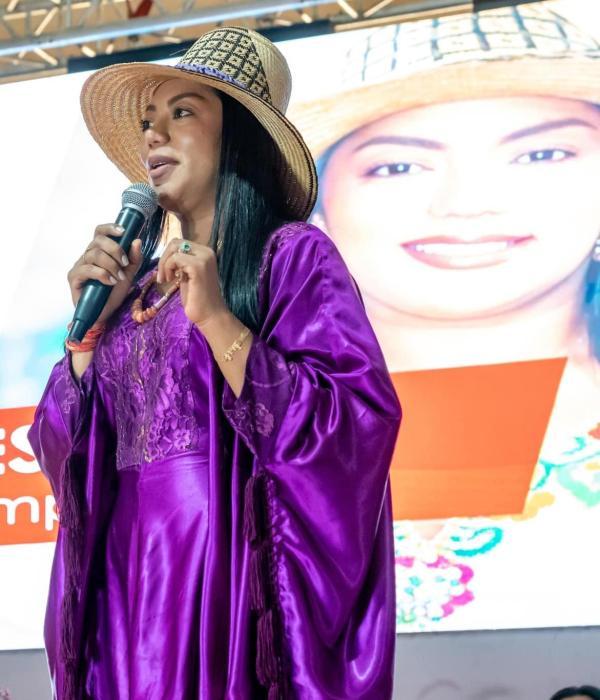 Martha Peralta Epieyú, senadora del Movimiento Alternativo Indígena y Social (Mais).