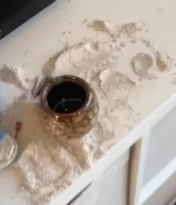 Bebé come cenizas de su abuelo