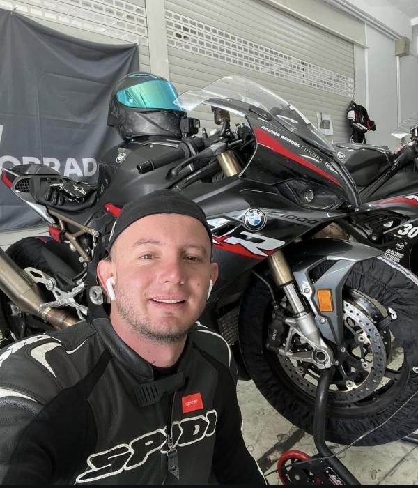Daniel Castaño, motociclista que murió en accidente de Las Palmas.