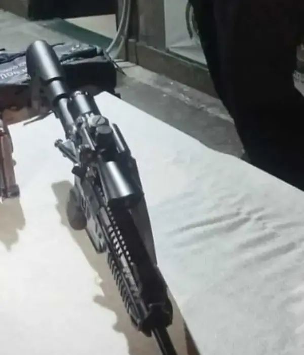 Este es el fusil decomisado.