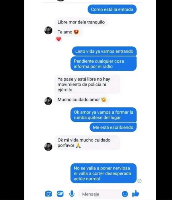 Conversación en un teléfono celular está siendo investigada por las autoridades.