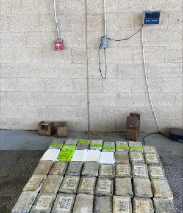 Los 119 paquetes de cocaína confiscados en Texas.