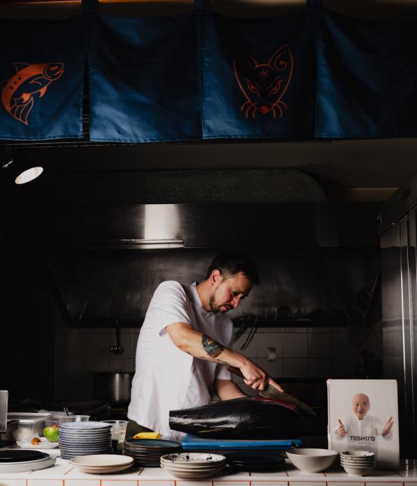 El chef Richard en Mercado 3.