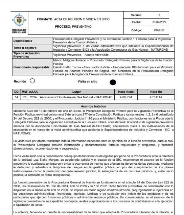 La Procuraduría señala que le preocupa "la subjetividad" de la Superintendencia.