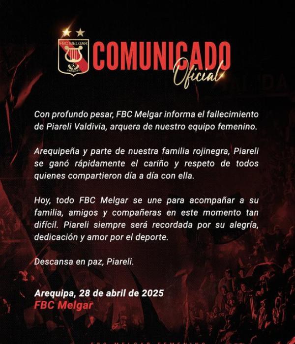 Comunicado de FBC Melgar