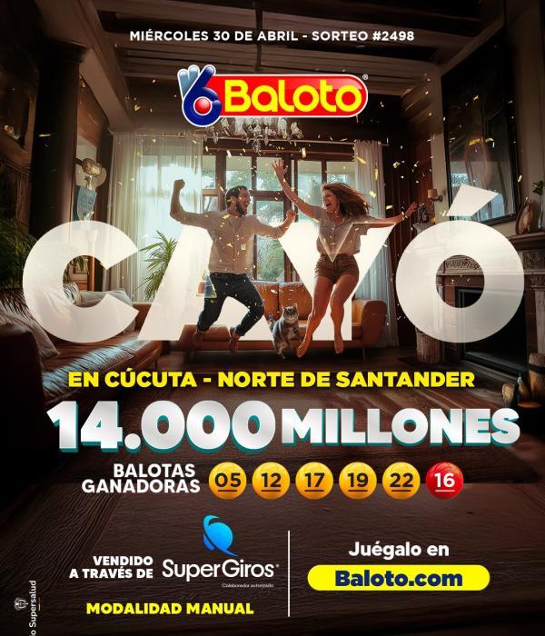 El Baloto cayó en Cúcuta, Norte de Santander.