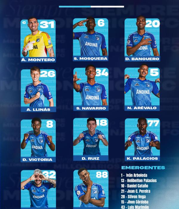 Alineación de Millonarios