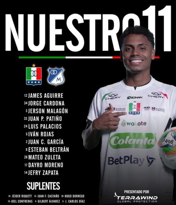 Alineación de Once Caldas