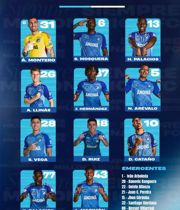Alineación de Millonarios