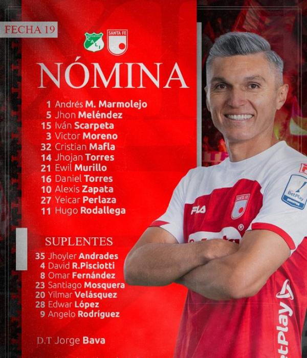 Alineación Santa fe