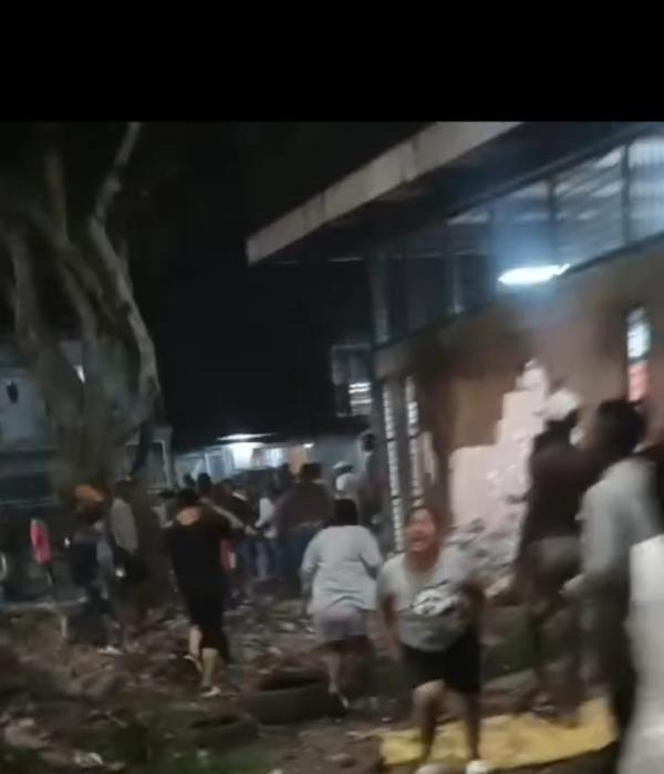 Momentos de pánico en el barrio El Diamante, en el oriente de Cali.