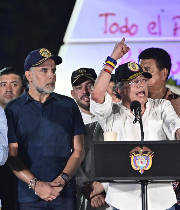 Presidente Gustavo Petro en Barranquilla este 20 de mayo.