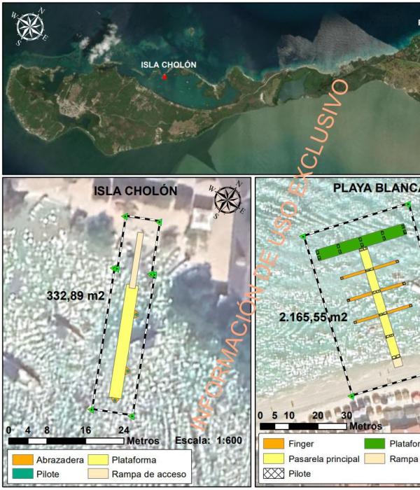 Zonas demarcadas para Playa Blanca y Cholón