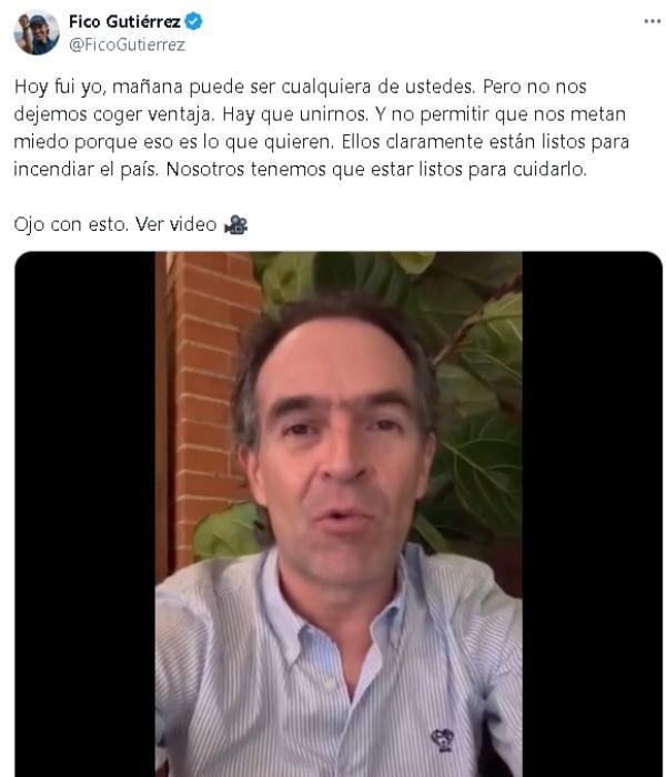 Federico Gutiérrez, alcalde de Medellín, denuncio presunta agresión en el colegio de su hijo.