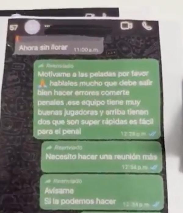 Los chats que probarían amaño de partidos de Junior femenino