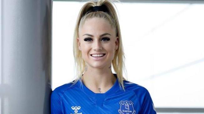 Alisha Lehmann, jugadora del Everton de James Rodríguez.