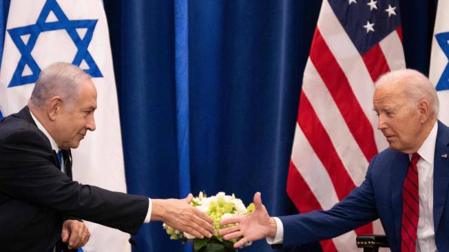 Los líderes de Israel y Estados Unidos, Benjamin Netanyahu y Joe Biden.
