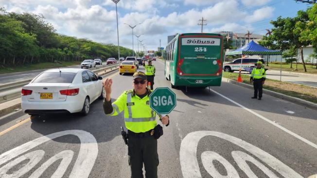 La Policía de Tránsito estará al frente de los controles viales.