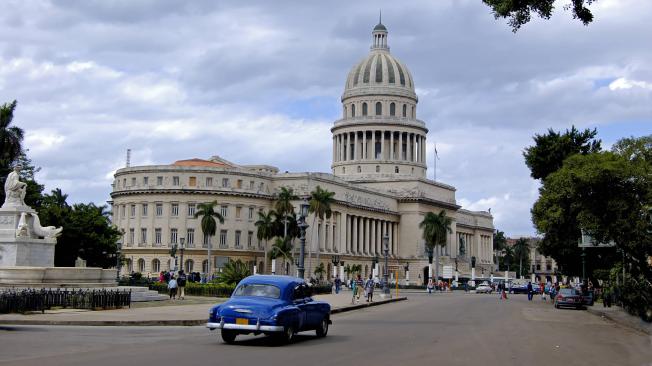 Vista del Capitolio, La Habana, Cuba.