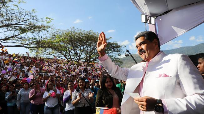 El presidente venezolano Nicolás Maduro en un acto de gobierno.