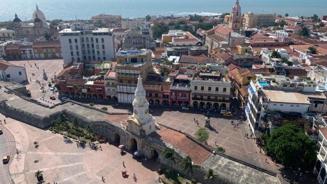 Cartagena de Indias, Centro Histórico, se alista para la Semana Santa.