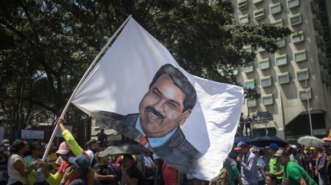 Simpatizantes del presidente de Venezuela, Nicolás Maduro