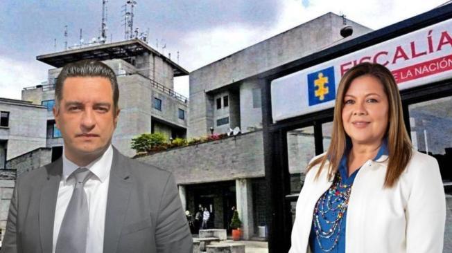 Andrés Idárraga, secretario de Transparencia al que le pidieron la renuncia, y la fiscal General, Luz Adriana Camargo.