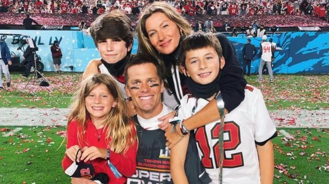 Gisele Bundchen, Tom Brady y sus hijos