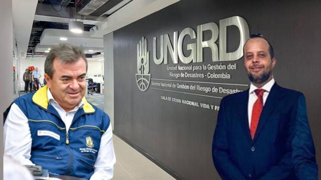 Olmedo López, exdirector de la UNGRD, e Iván Alfaro, contratista.