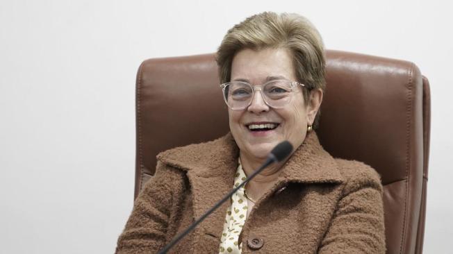 Gloria Inés Ramírez, ministra del Trabajo, en el debate de la reforma pensional