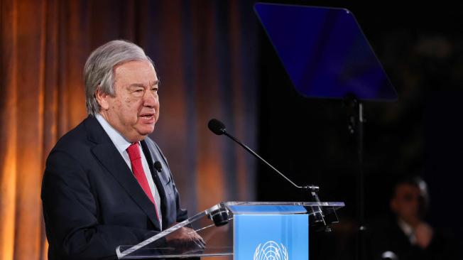 Antonio Guterres, secretario general de Naciones Unidas.