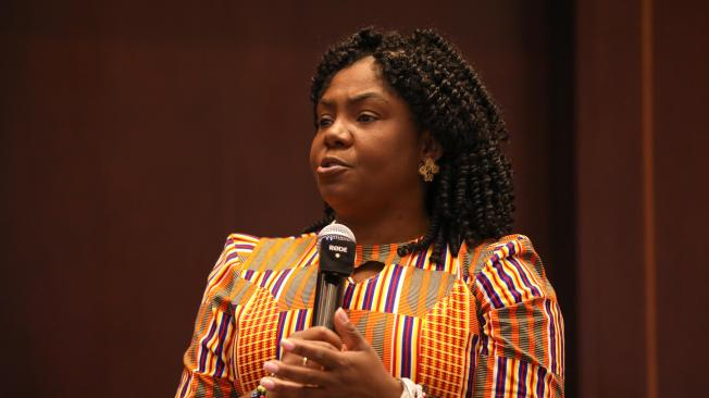 En el Hotel Tequendama,  la vicepresidenta Francia Marquez, El Ministro de Equidad Racial de Brasil, la Ministra de Ambiente en Colombia, entre otros representantes de instituciones, ONGs e OIGs a *posicionan la agenda afro en temas de tenencia de tierra y sostenibilidad Bogotá 14 de junio del 2024. FOTO MAURICIO MORENO CEET EL TIEMPO @mauriciomorenofoto.