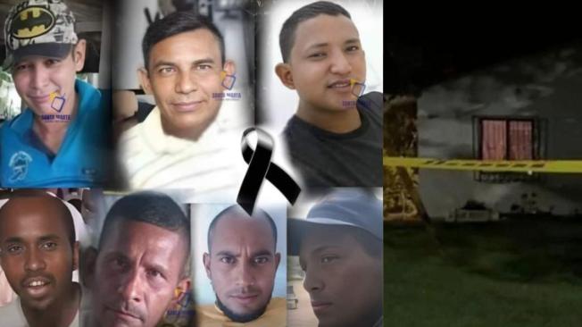 Víctimas de la masacre de Rionegro.