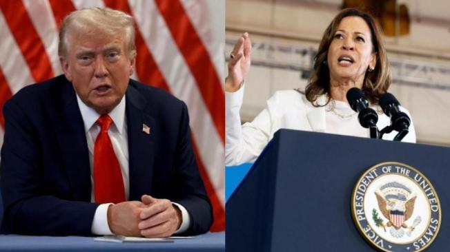 Donald Trump y Kamala Harris.