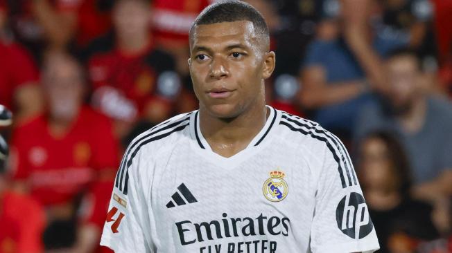 Kylian Mbappé jugando con Real Madrid.