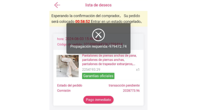 Estafa en internet
