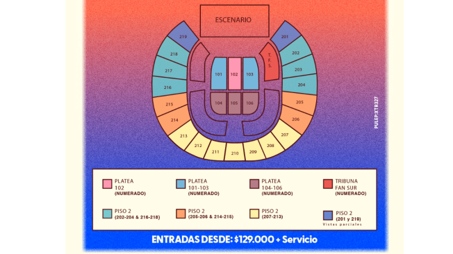 Movistar Arena.