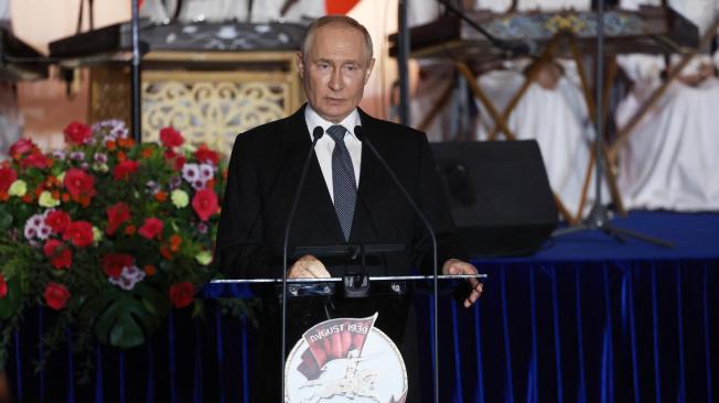 El presidente ruso, Vladimir Putin, durante su visita a Mongolia.