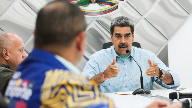 Fotografía cedida por prensa Miraflores del presidente de Venezuela, Nicolás Maduro