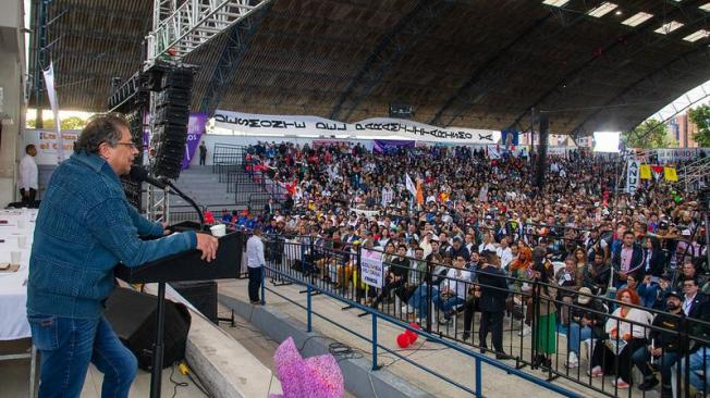 Presidente Gustavo Petro en la Universidad Nacional.