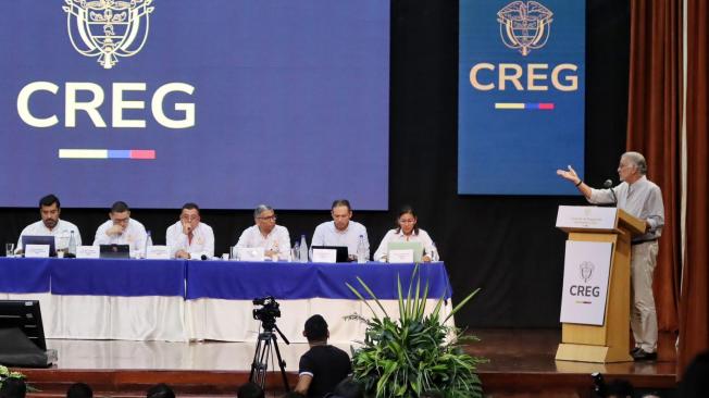 Aspecto de la audiencia pública de este lunes.